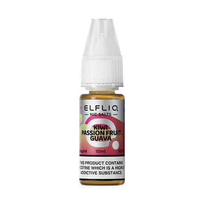 ELF BAR - ELFLIQ - KIWI PASSION FRUIT GUAVA - 10ML NIC SALT( Box of 10)