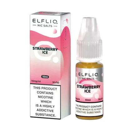 ELF BAR - ELFLIQ - STRAWBERRY ICE - 10ML NIC SALT (Box of 10)