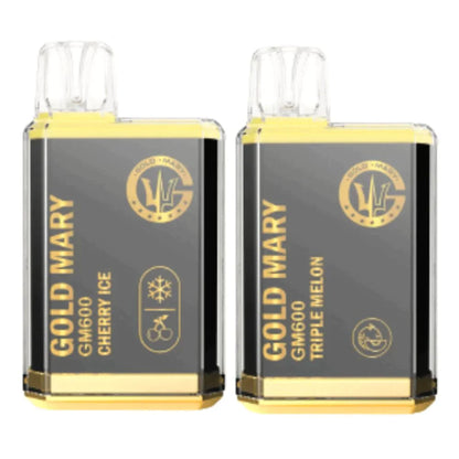 Gold Mary GM600 Disposable Vape Pod Puff Bar Box of 10