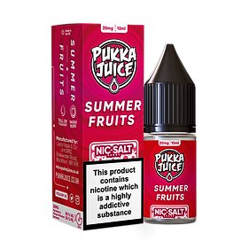 PUKKA JUICE - SUMMER FRUITS - 10ML NIC SALT - BOX OF 10
