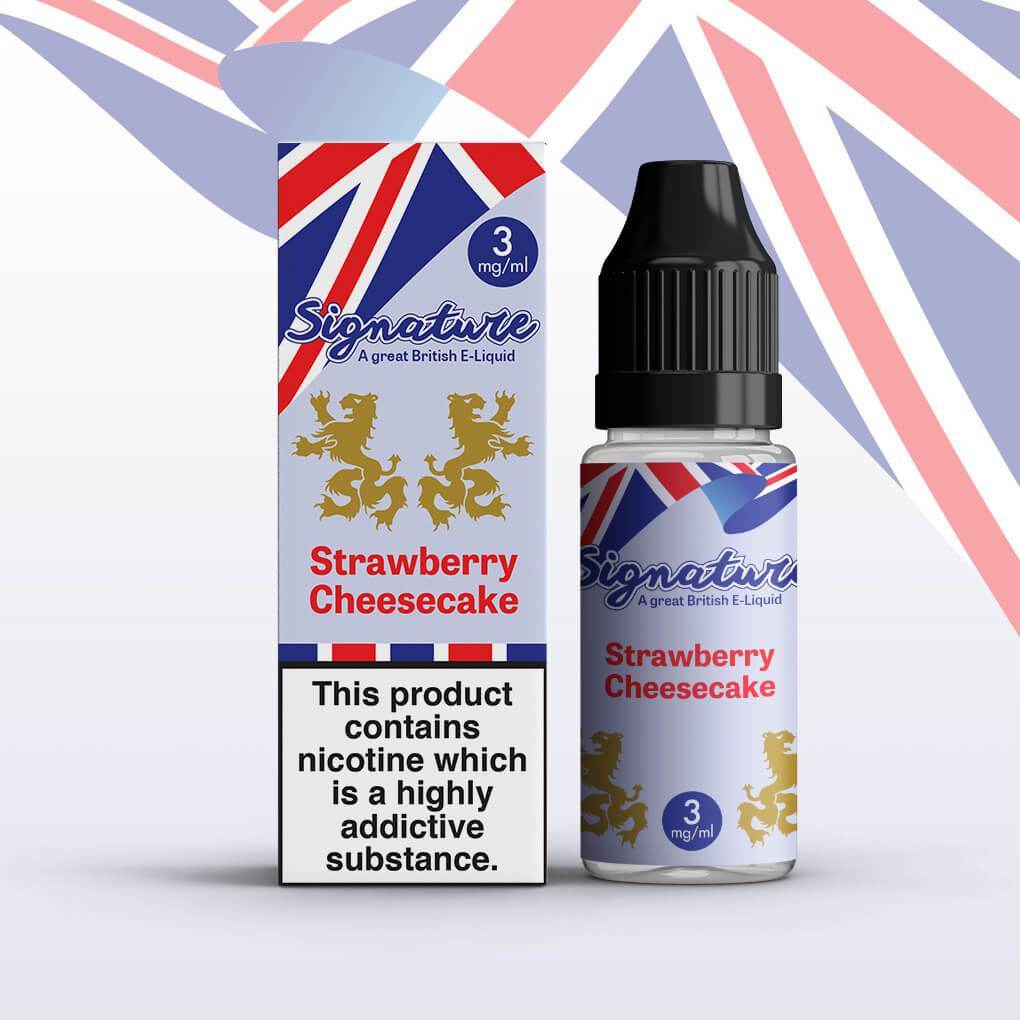 Signature - Strawberry Cheesecake - 10ml (Pack of 10) - Vaperdeals