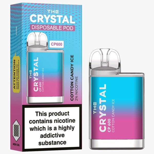 The Crystal CP600 Disposable Vape Puff Mini Pod Box of 10 - Vaperdeals