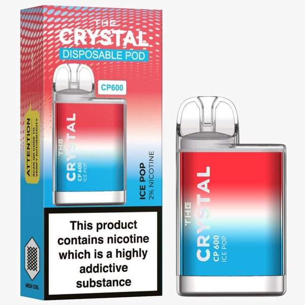 The Crystal CP600 Disposable Vape Puff Mini Pod Box of 10 - Vaperdeals