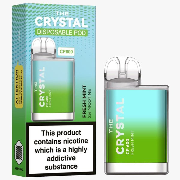 The Crystal CP600 Disposable Vape Puff Mini Pod Box of 10 - Vaperdeals