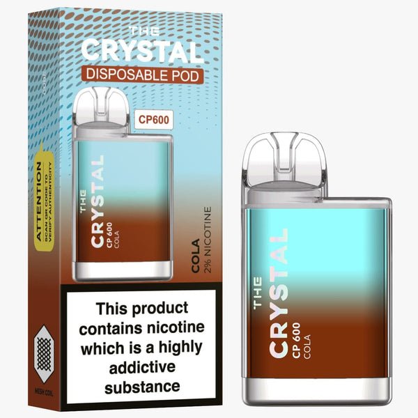 The Crystal CP600 Disposable Vape Puff Mini Pod Box of 10 - Vaperdeals