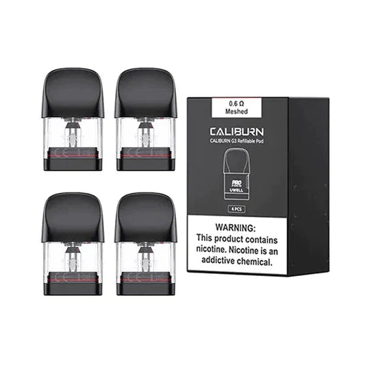 Uwell Caliburn G3 Replacement Pods - Pack of 4 - Vaperdeals